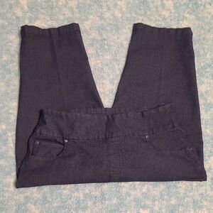 Time & Tru Women's Sz M (8-10) Jegging Capris, "Dark Denim", Like New